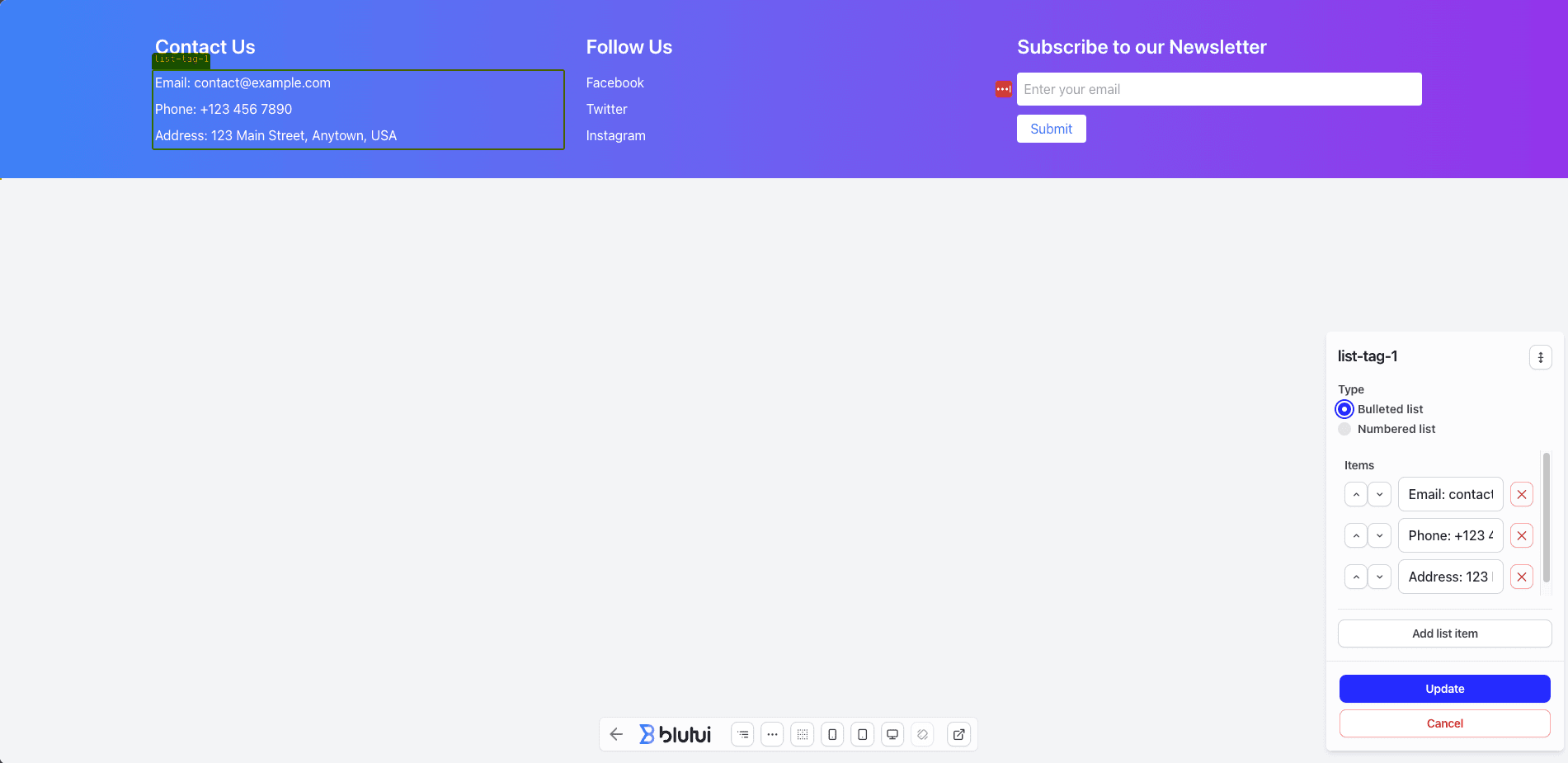 Selected Code block